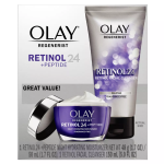 Olay Regenerist Retinol 24 + Peptide Face Wash and Moisturizer - Duo Pack - 5 fl oz/1.7oz